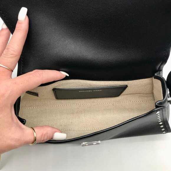 Michael Kors Black Leather Ludlow Convertible Shoulder Bag - Picture 10 of 11